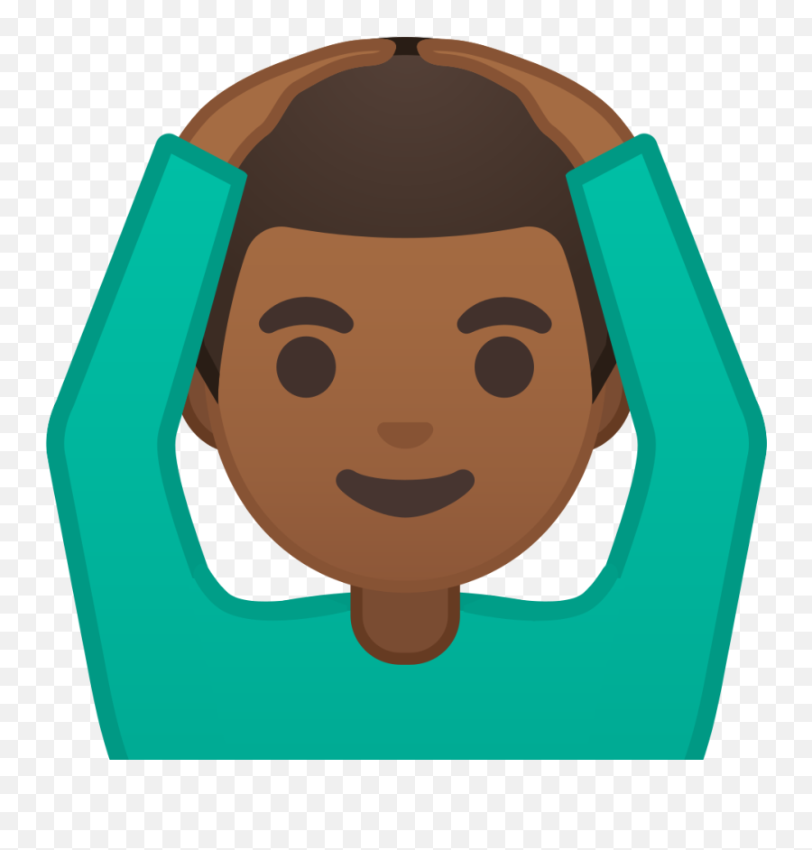 Man Gesturing Ok Medium Dark Skin Tone Icon - Raising My Hand Emoji,Ok Emoji