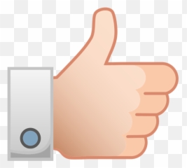 Kciuk W Gór Obrazu Wektorowego - Like Hand Clip Art Emoji,Emoji Finger