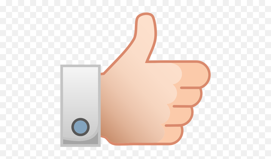 Kciuk W Gór Obrazu Wektorowego - Like Hand Clip Art Emoji,Emoji Finger