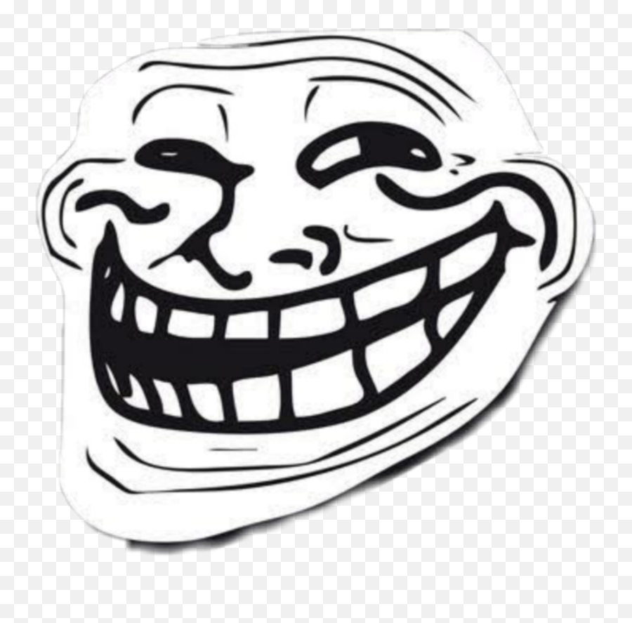 Troll Lol Trollface Joke - U Mad Bro Transparent Emoji,Trollface Emoticon