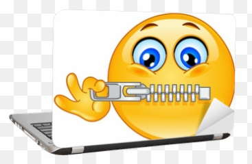 Zipper Emoticon Laptop Sticker Pixers Emoji