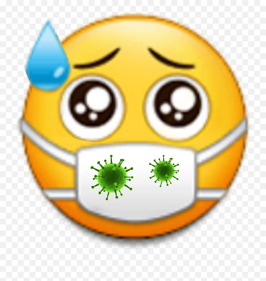 Emoji Virus Coronavirus Corona Picsart - Medical Mask Emoji Icon,Asian Emoji