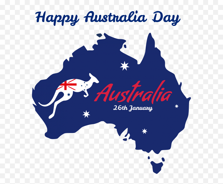 Happy Australia Day Png Image Free Download Searchpngcom - Map Of Australia Emoji,Australia Emoji