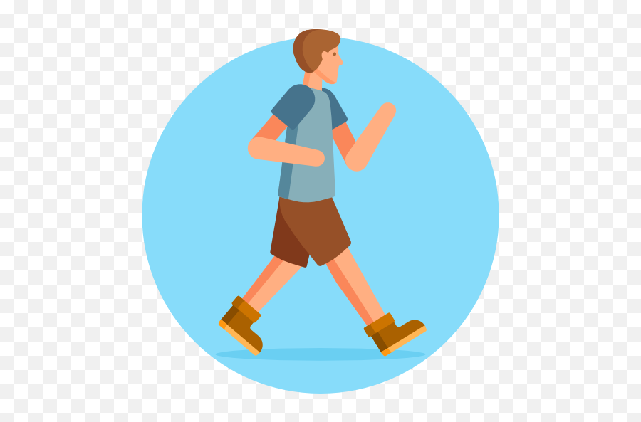 Person Walking Icon At Getdrawings Free Download - Walk Flat Icon Png Emoji,Jogging Emoji