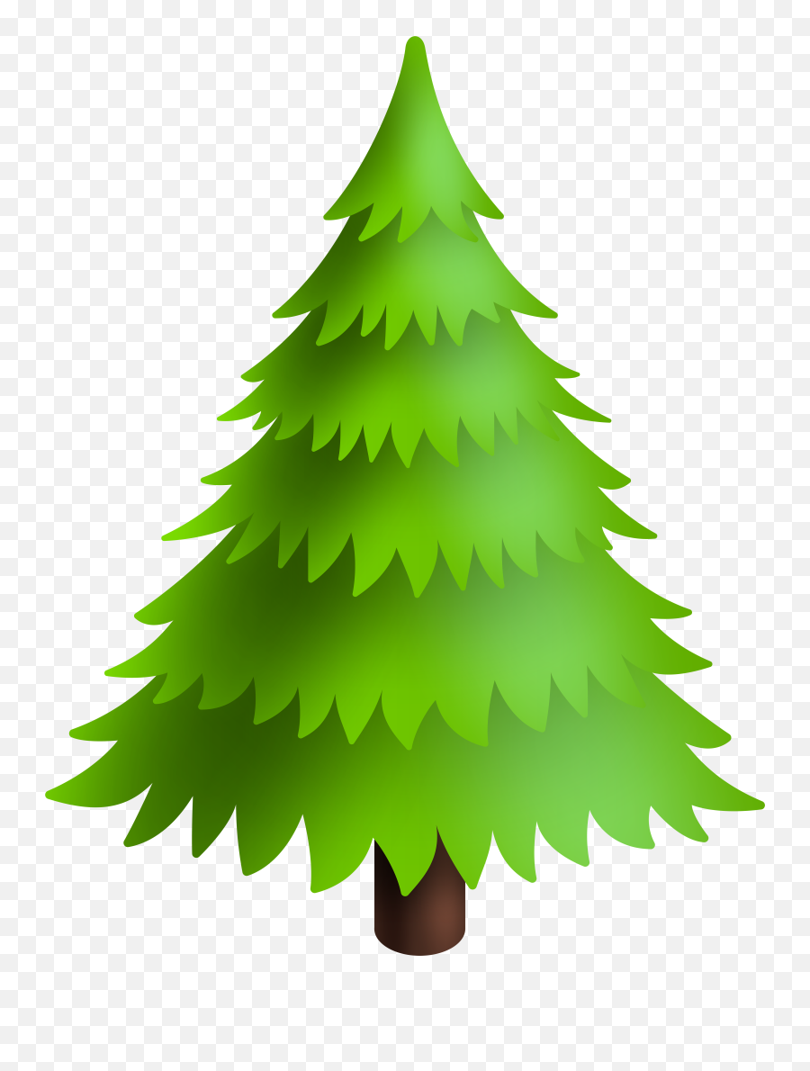 Christmas Pine Tree Clipart Png Emoji,Evergreen Tree Emoji