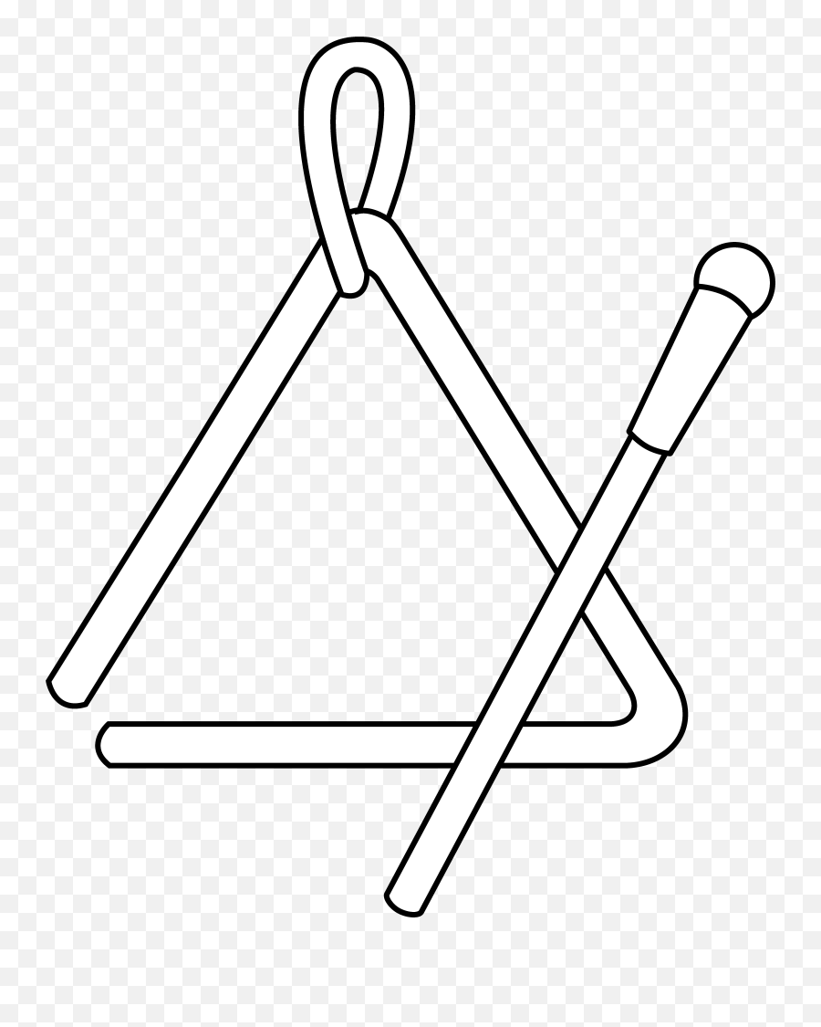 Triangle Clipart Outline - Triangle Musical Instrument Drawing Emoji,Illuminati Triangle Emoji