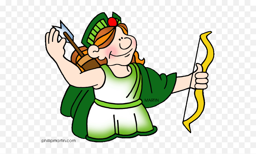 Deity Clipart - Diana Roman God Cartoon Png Download Diana Roman Gods For Kids Emoji,Praising God Emoji
