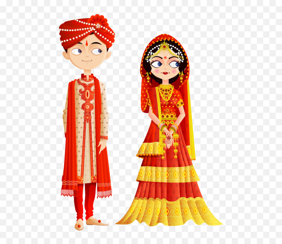 Groom Clipart Emoji Bride Groom Emoji Bride Transparent - Indian Wedding Couple Vector,Marriage Emoji