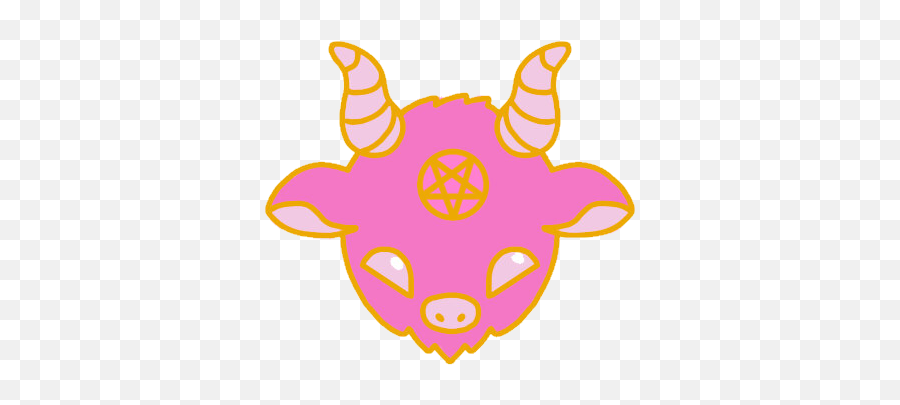 Satan Baphomet 666 Satanic Sticker - Illustration Emoji,Baphomet Emoji