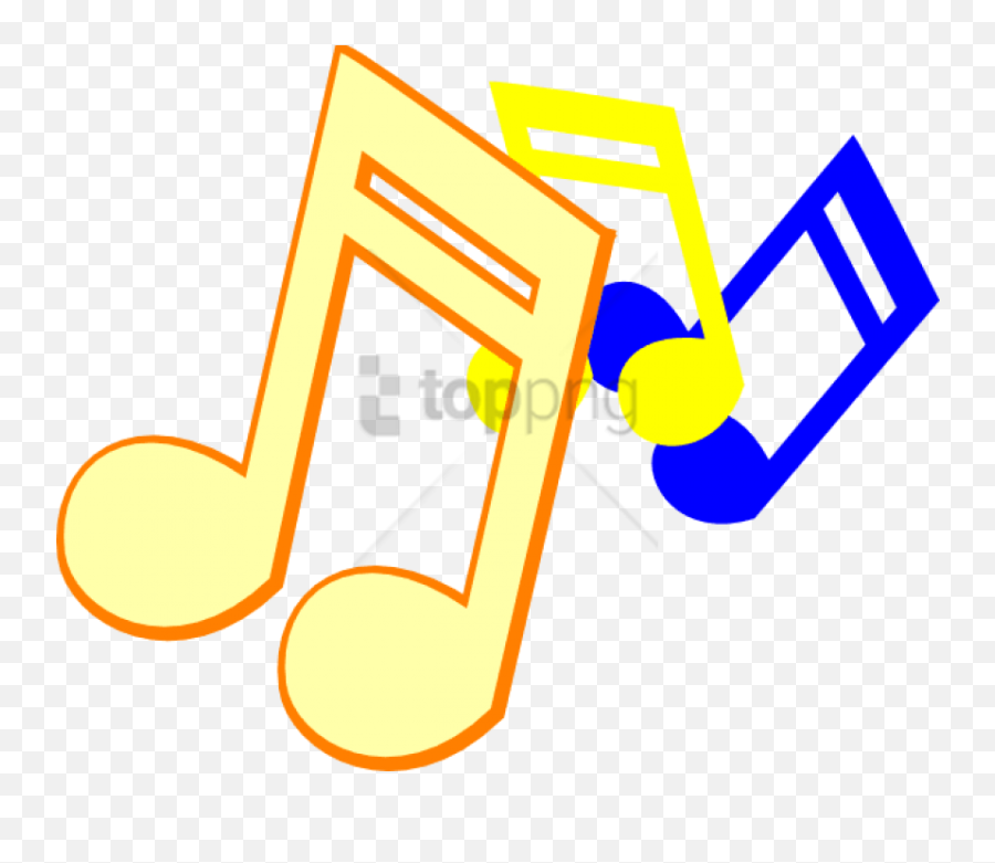 Free Png Colorful Music Note Png Png Image With Transparent - Musical Notes Clip Art Emoji,Music Notes And Book Emoji