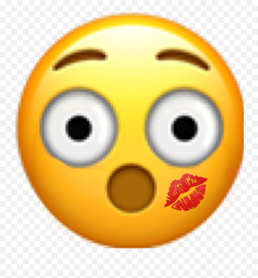 Emoji Kiss Sticker By Wannabe Indie Gal U200d - Happy,Embarrased Emoji