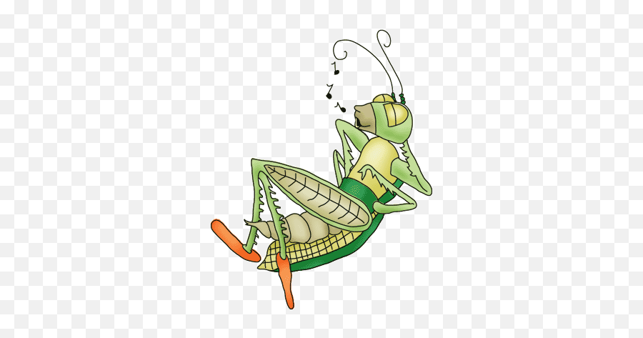 Grasshopper Coloring Page - Lazy Grasshopper Clipart Emoji,Grasshopper Emoji