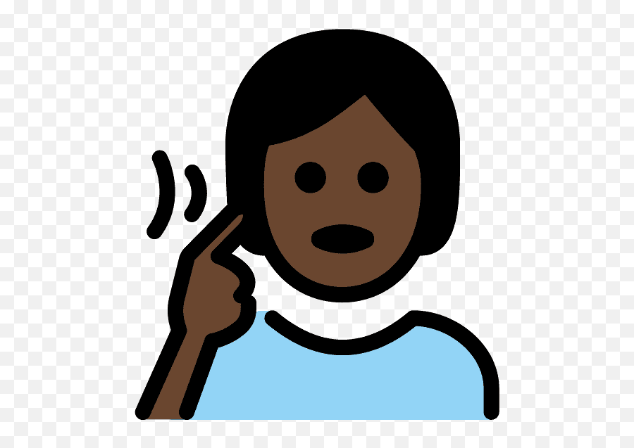 Deaf Person Emoji Clipart Free Download Transparent Png - Dibujo Persona Sorda,Black Man Emoji