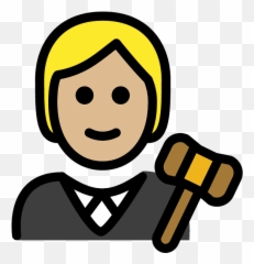 Judge Emoji Clipart - Juge
