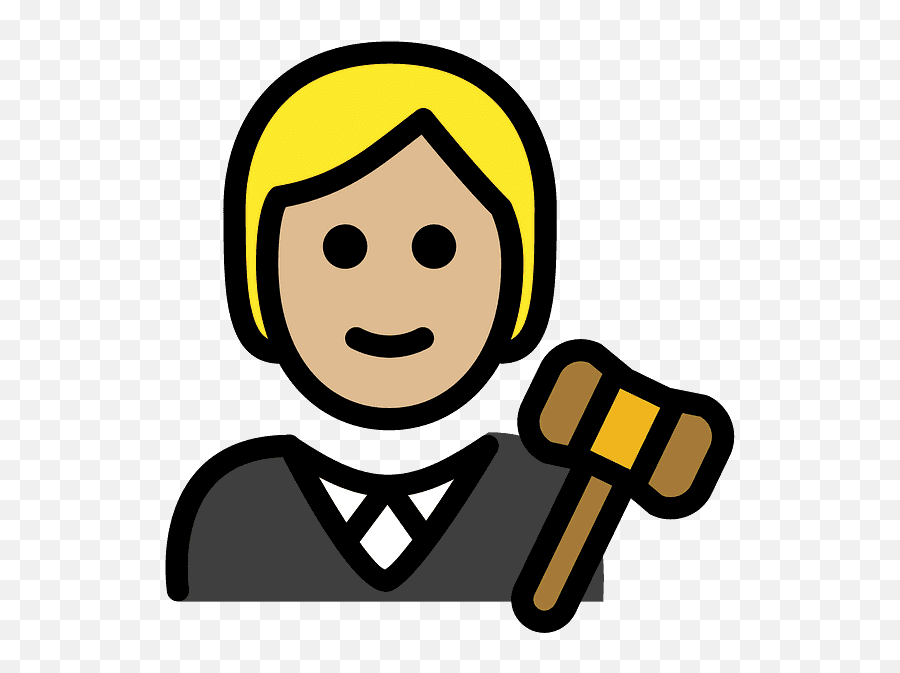 Judge Emoji Clipart - Emoji Juge,Justice Emoji