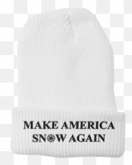 Make America Snow Again Beanie - Us Flag Emoji,Emoji Beanie