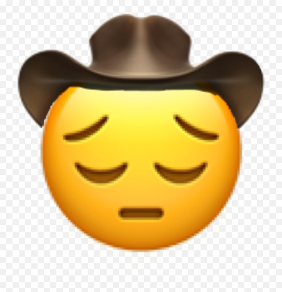 Largest Collection Of Free - Toedit Sadcowboy Stickers Happy Emoji,Crying Cowboy Emoji