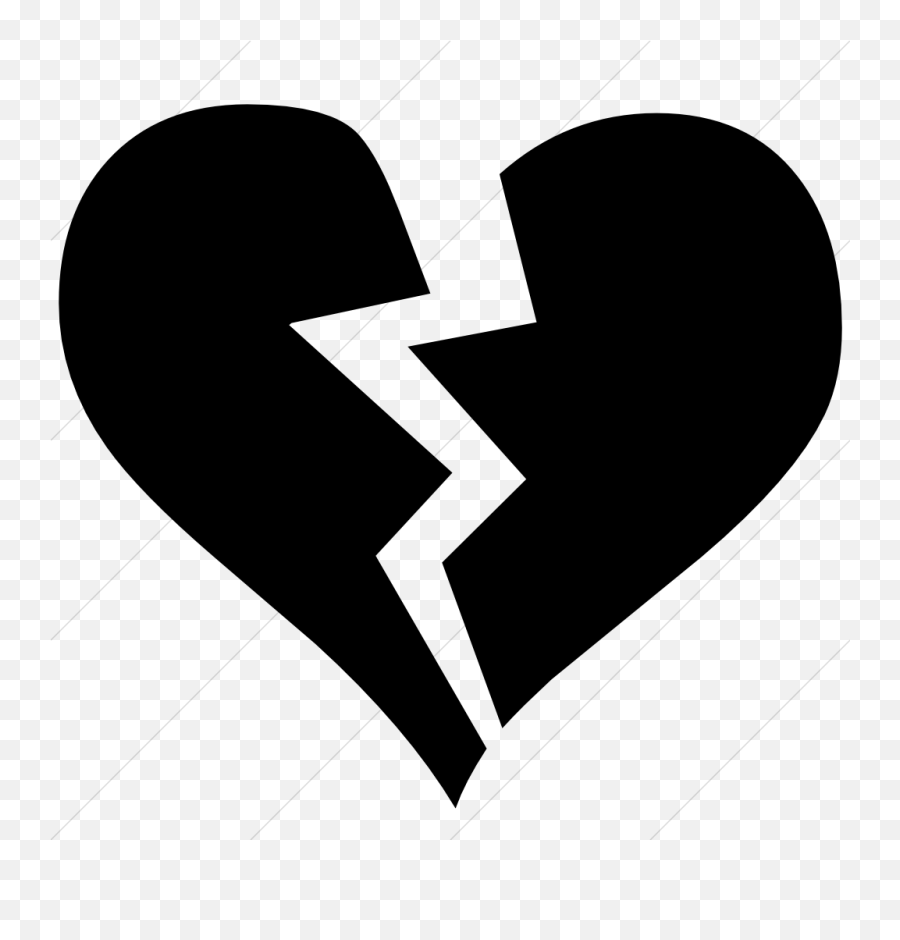 Download Hd Broken Heart Clipart Emoji - Broken Heart Icon Png,Broken Heart Emoji Transparent