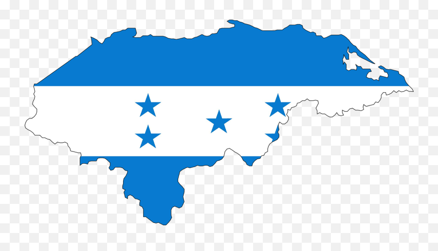 Honduras Central America Flag Map - Honduras Flag Country Emoji,Honduras Flag Emoji