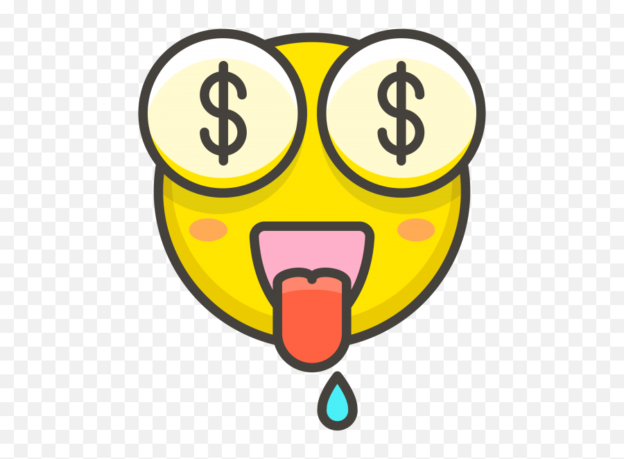 Download Money Mouth Face Emoji - Icon,Mouth Emoji
