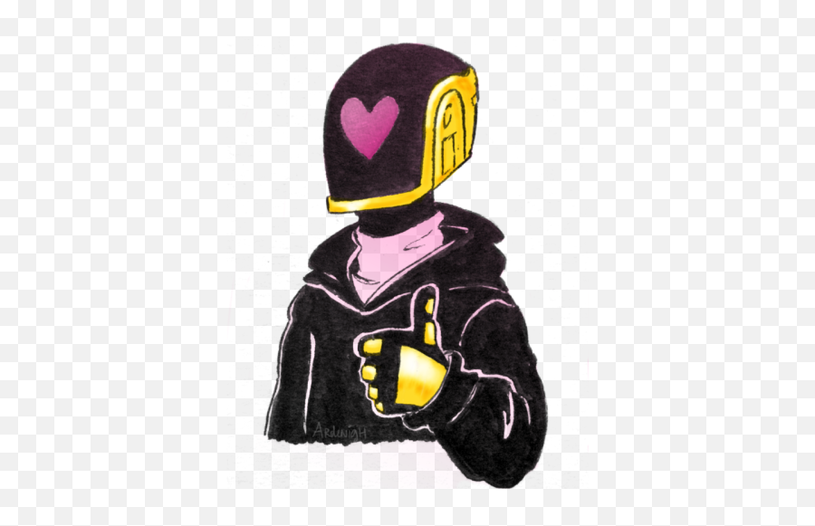Daft Punks Helmets - Illustration Emoji,Daft Punk Emoji