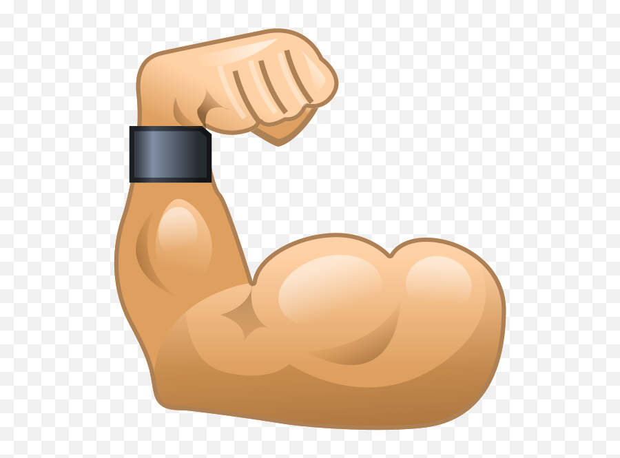 Muscle Emoji Png Picture - Transparent Background Muscles Clipart,Flexing Arm Emoji