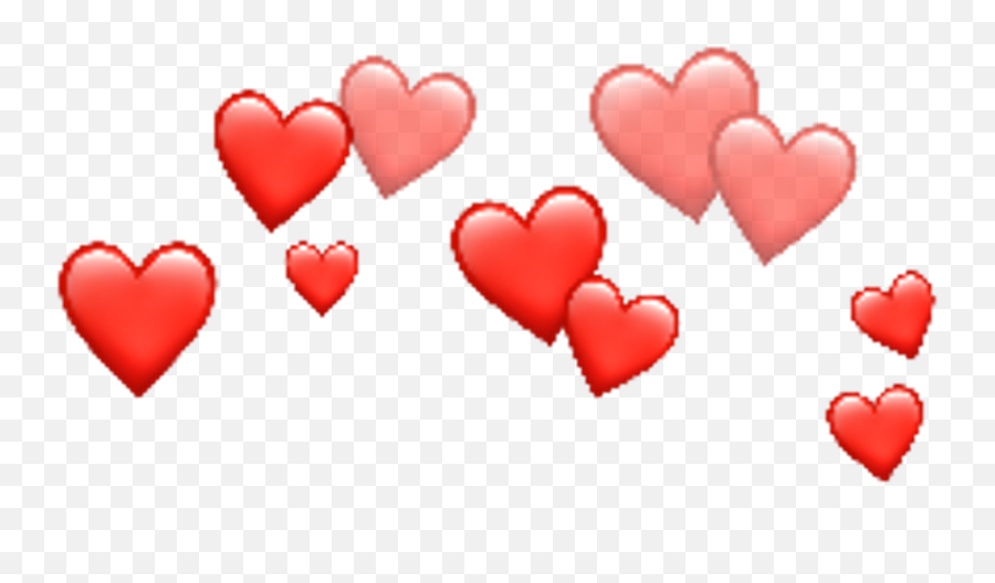 Download Corazon Emoji Rojo Emoticono Amor Source - Red Hearts Transparent Background,Corazon Emoji