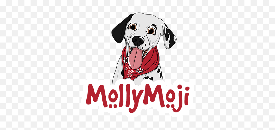 Mollymoji The Dalmatian Emojis - Dog,Dog Emojis