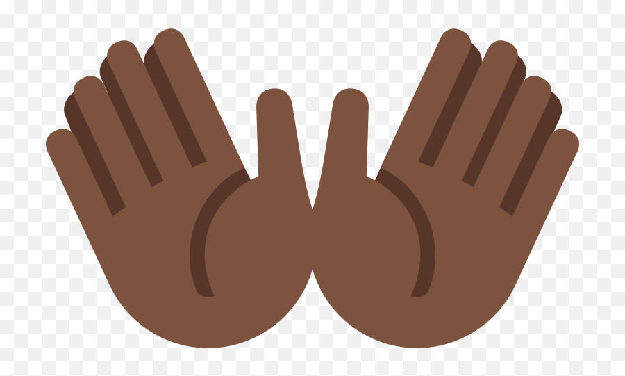 Twemoji2 1f450 - Black Hands Emoji,Hands Praise Emoji