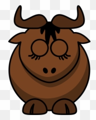 Gnu Para Dormir - Bull Clipart Emoji