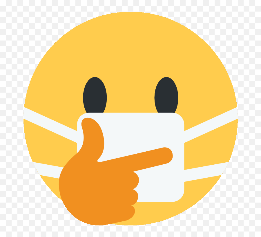 Emoji Directory - Thinking Emoji With Mask,Thinking Emoji
