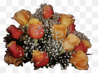 Bouquet Flowers Roses Peach Orange Yellow Real Floral - Garden Roses Emoji,Bouquet Of Flowers Emoji