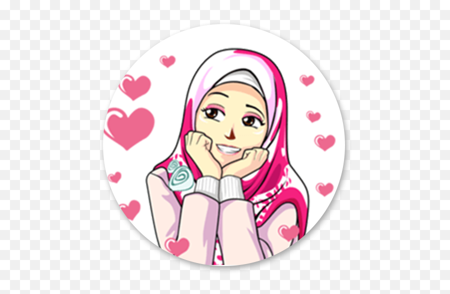 Best Sticker Cute Hijab Islamic - Wastickerapps Apps On Raihana Name Emoji,Islam Emoji