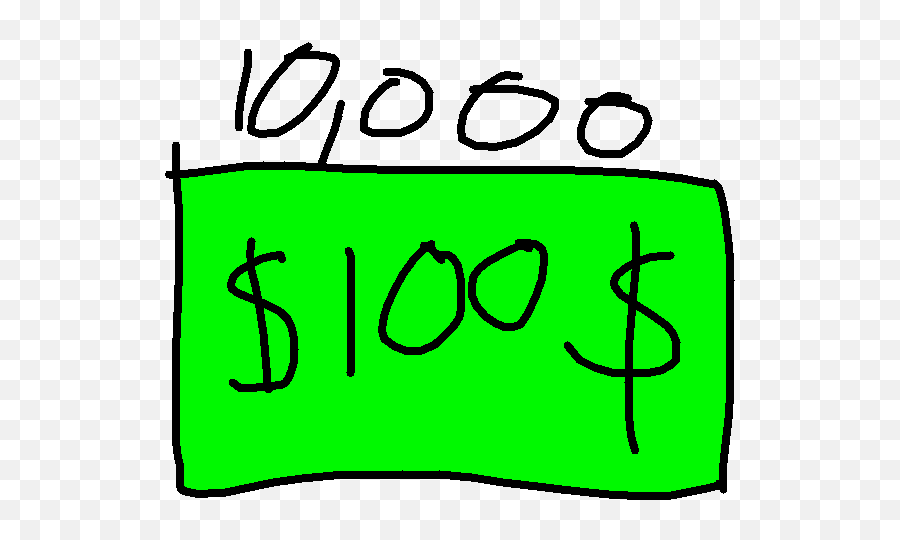 Money Clicker 1 - Illustration Emoji,Emoji Dollar Sign 100