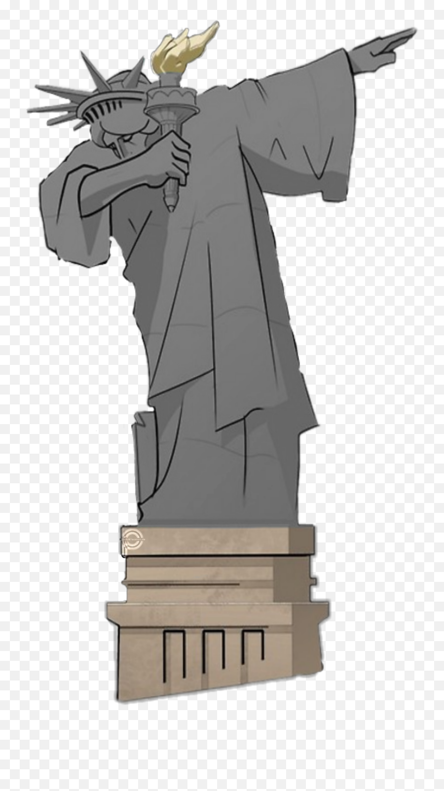 Statueofliberty Statue Of Liberty Grey - Statue De La Liberté Dab Emoji,Liberty Emoji