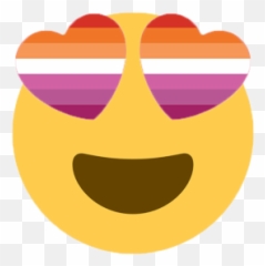 Lesbian Enby - Smiley Emoji