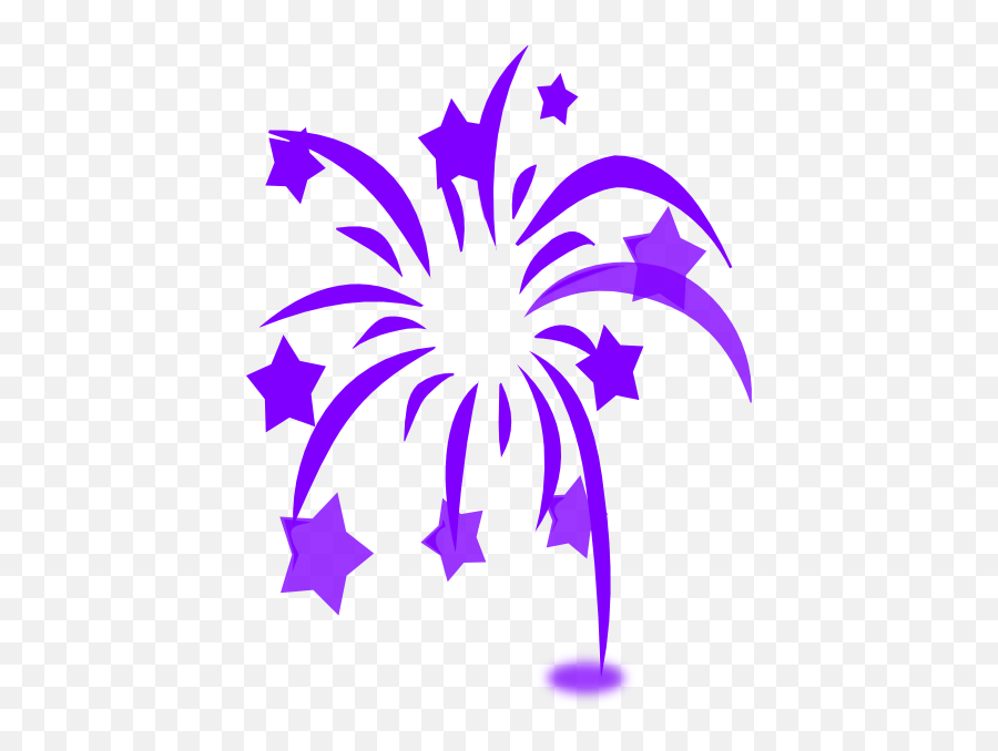 Firecracker Vector Star Transparent Png Clipart Free - Purple Fireworks Clip Art Emoji,Firecracker Emoji