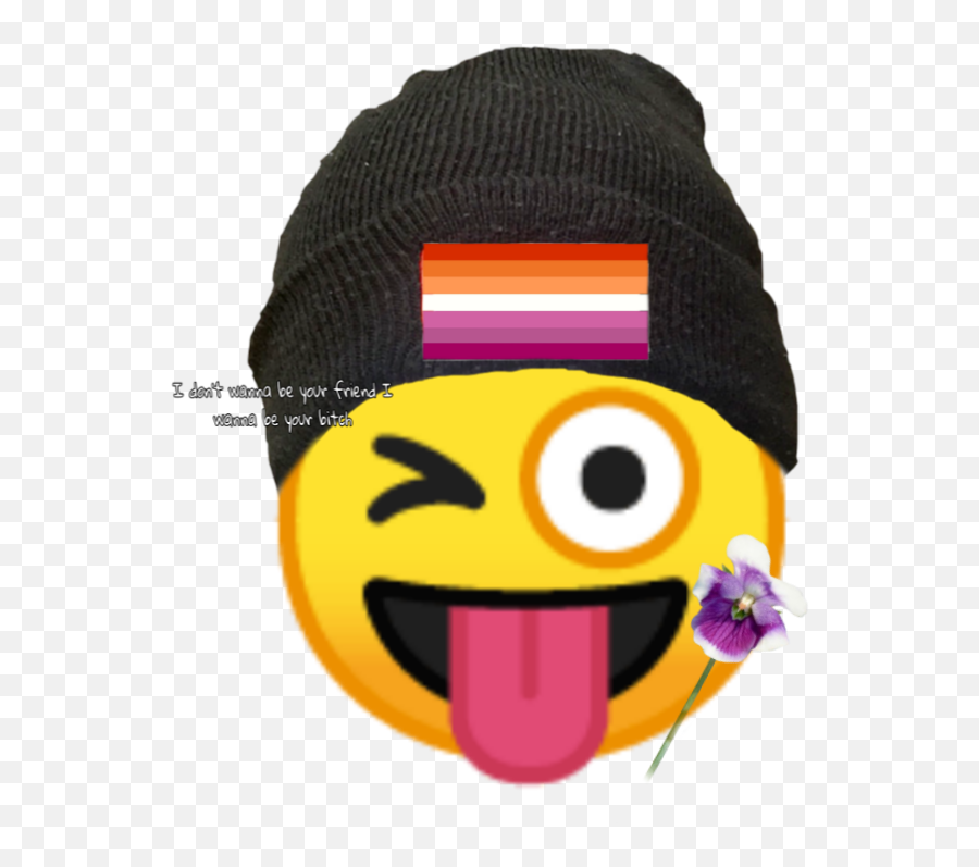 Gay Lesbian Pride Sticker - Toque Emoji,Gay Emoji