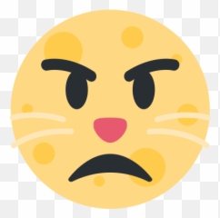 Emoji Remix On Twitter Pouting Cat Full Moon - Happy,Nose Emoji