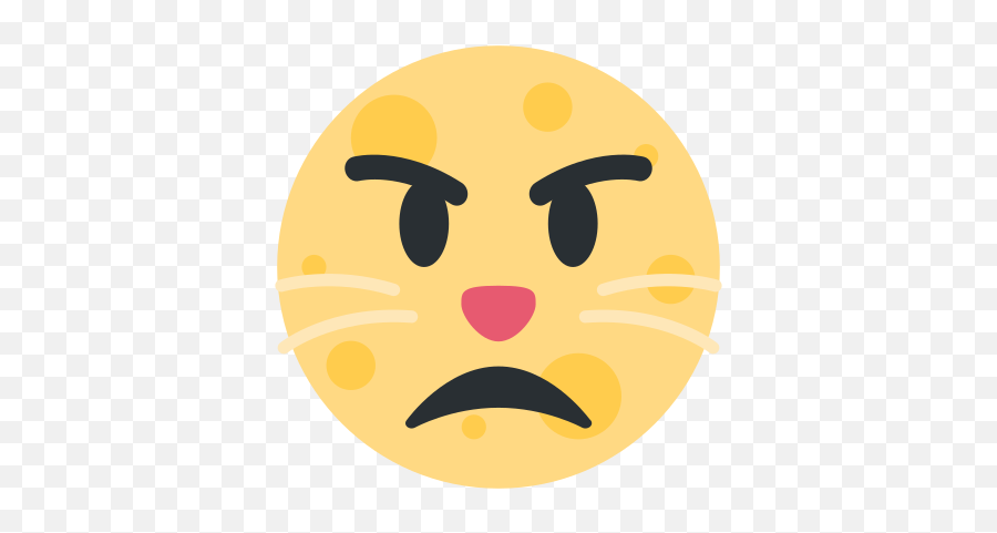 Emoji Remix On Twitter Pouting Cat Full Moon - Happy,Nose Emoji