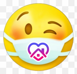 Home Staystrong Quarentine Sticker - Happy Emoji