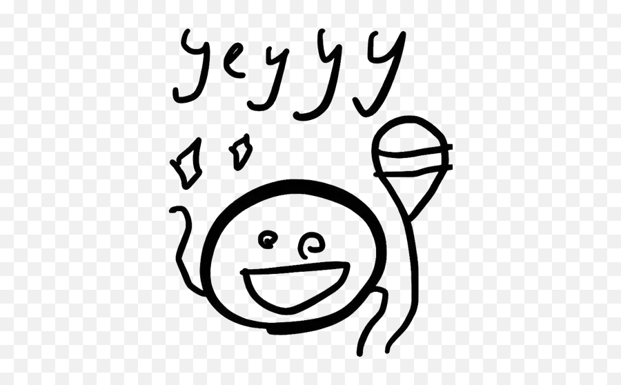 Scribbles Whatsapp Stickers - Stickers Cloud Happy Emoji,Fite Me Emoticon