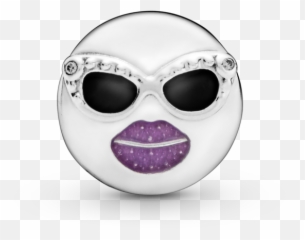 Pandora Cool Face Emoticon Charm - Dot Emoji,Metal Emoticon