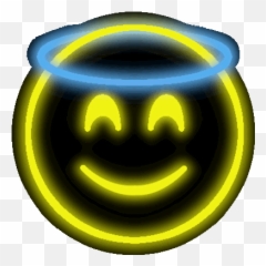 Neon Emoji Istickers 24 - Happy