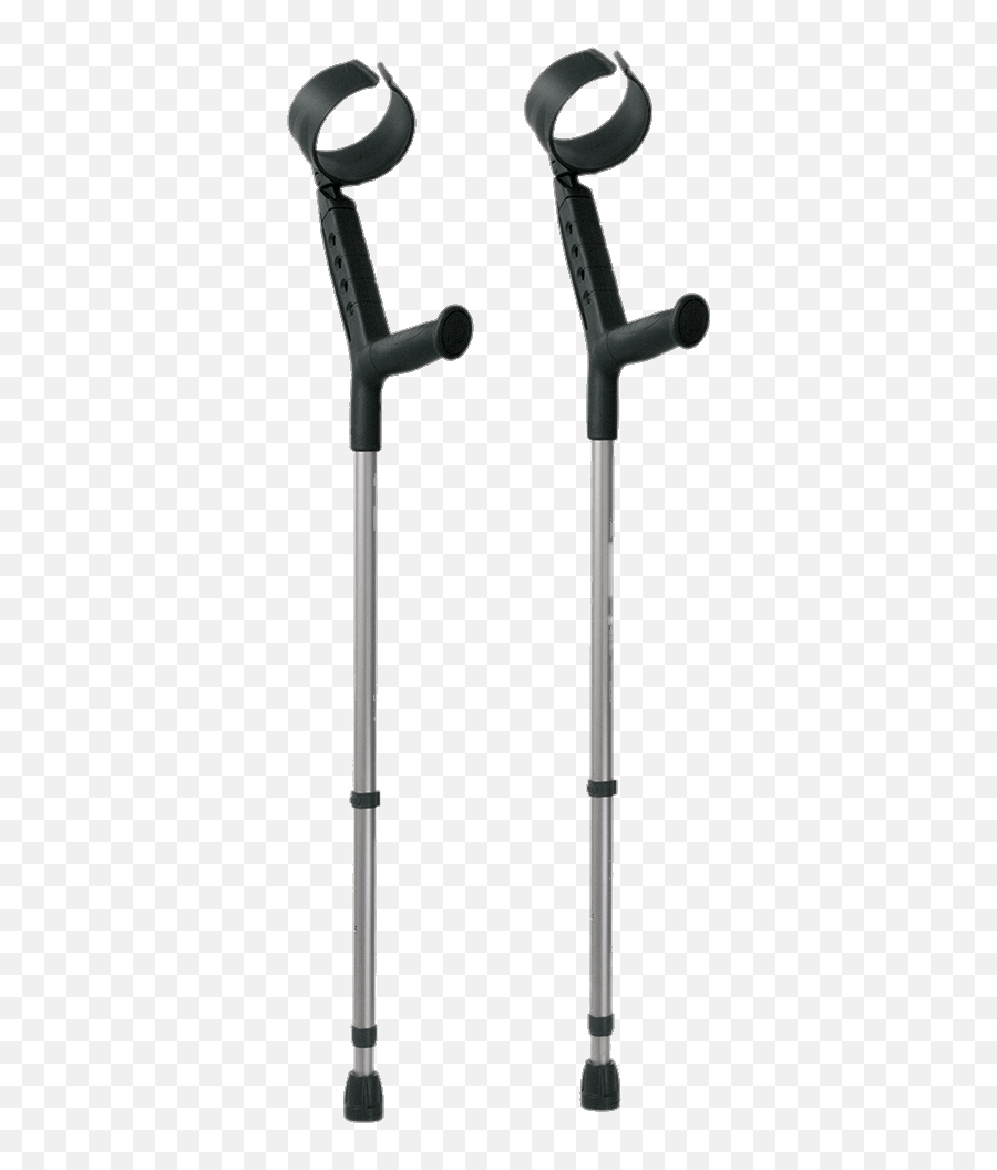 Objects - Forearm Crutches With Closed Cuff Transparent Walking Stick Emoji,Crutches Emoji