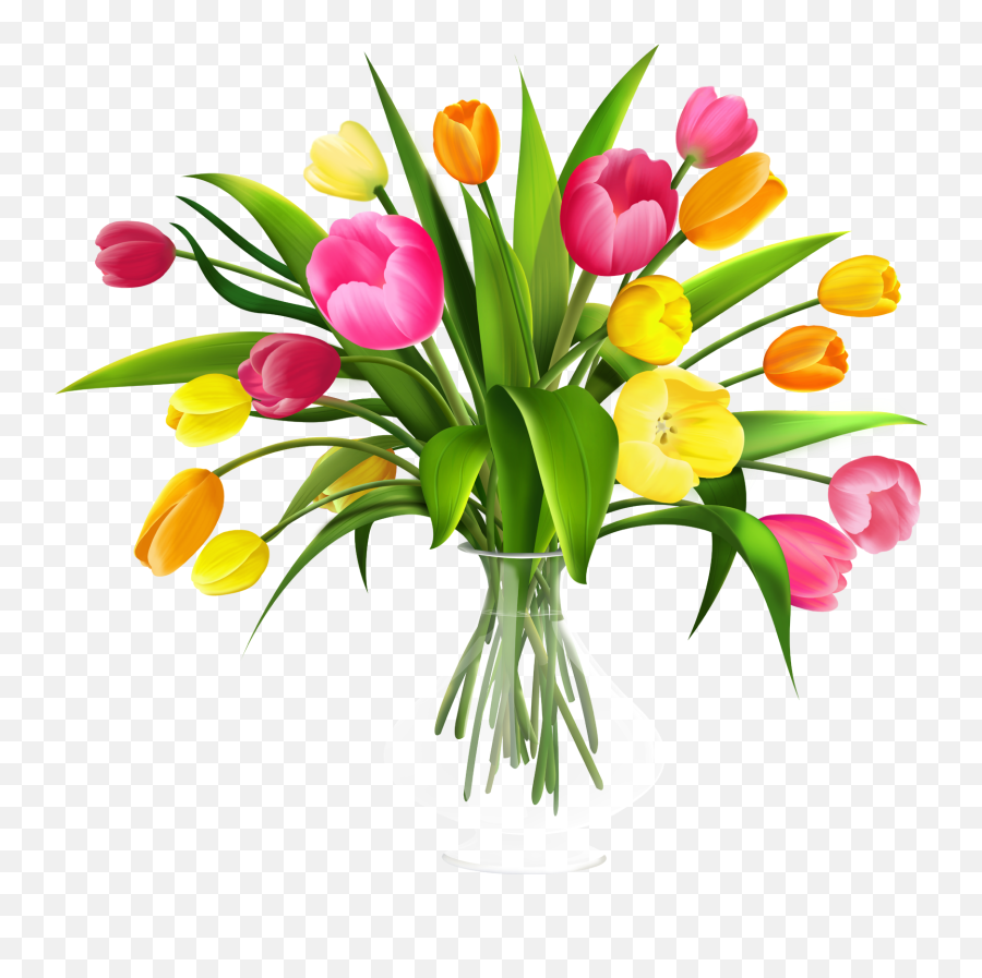 3854 Bouquet Free Clipart - Flowers In Vase Png Emoji,Flower Bouquet Emoji