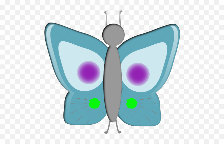 Blue Butterfly Image - Butterfly Emoji,Beach Umbrella Emoji