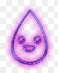 Raindrops Clipart Purple - Cartoon Emoji