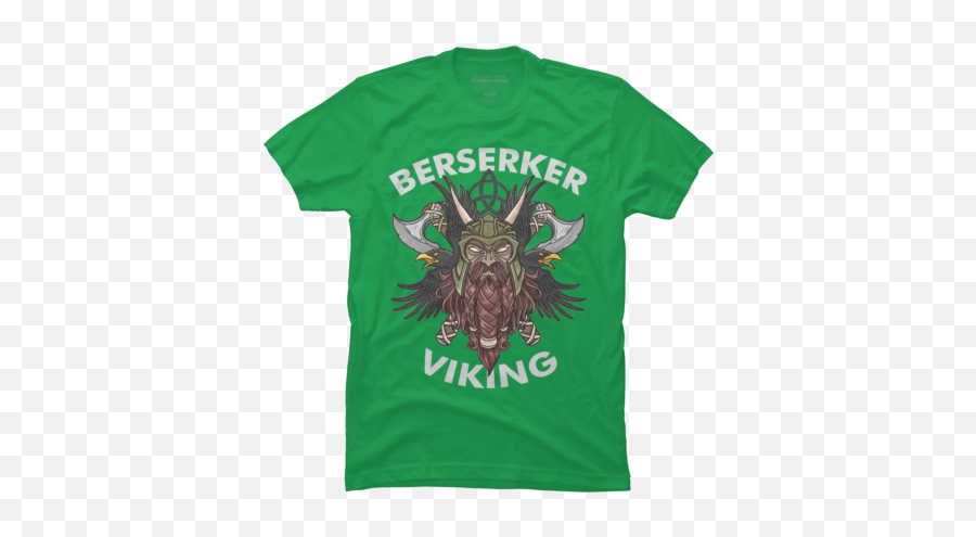 Green Viking T Shirts - Active Shirt Emoji,Viking Helmet Emoji