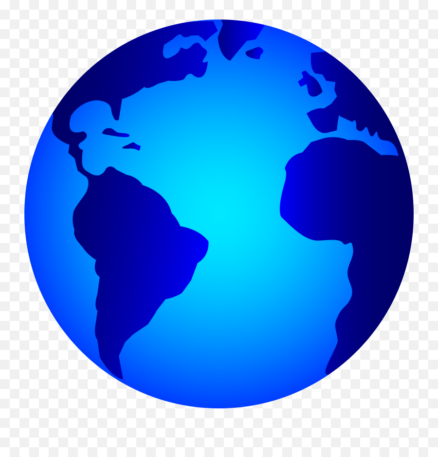Transparent World Globe Clip Art Earth - Blue Earth Logo Emoji,Earth Emoji Png